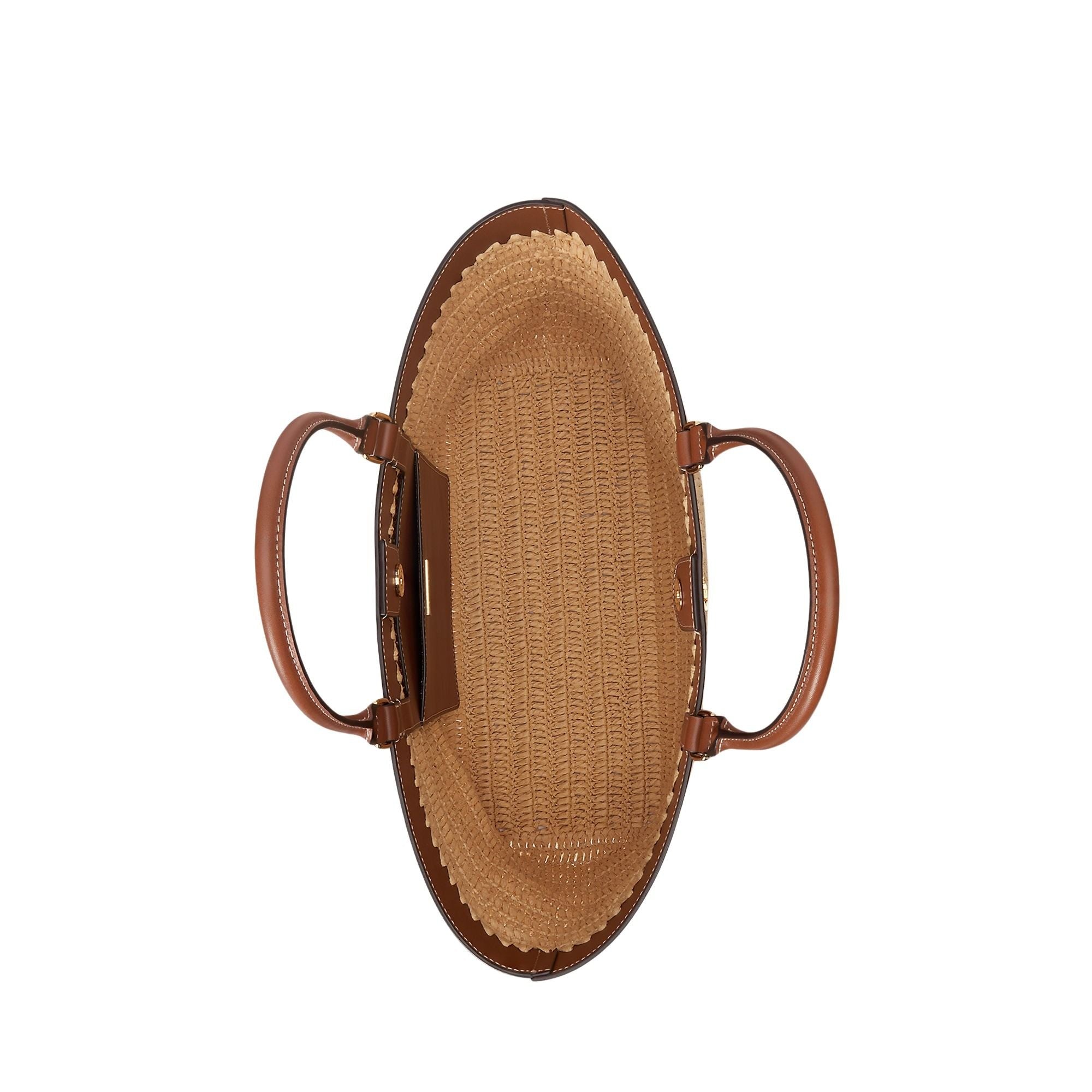 Kyla Tote Large Brown Paper Straw Bag