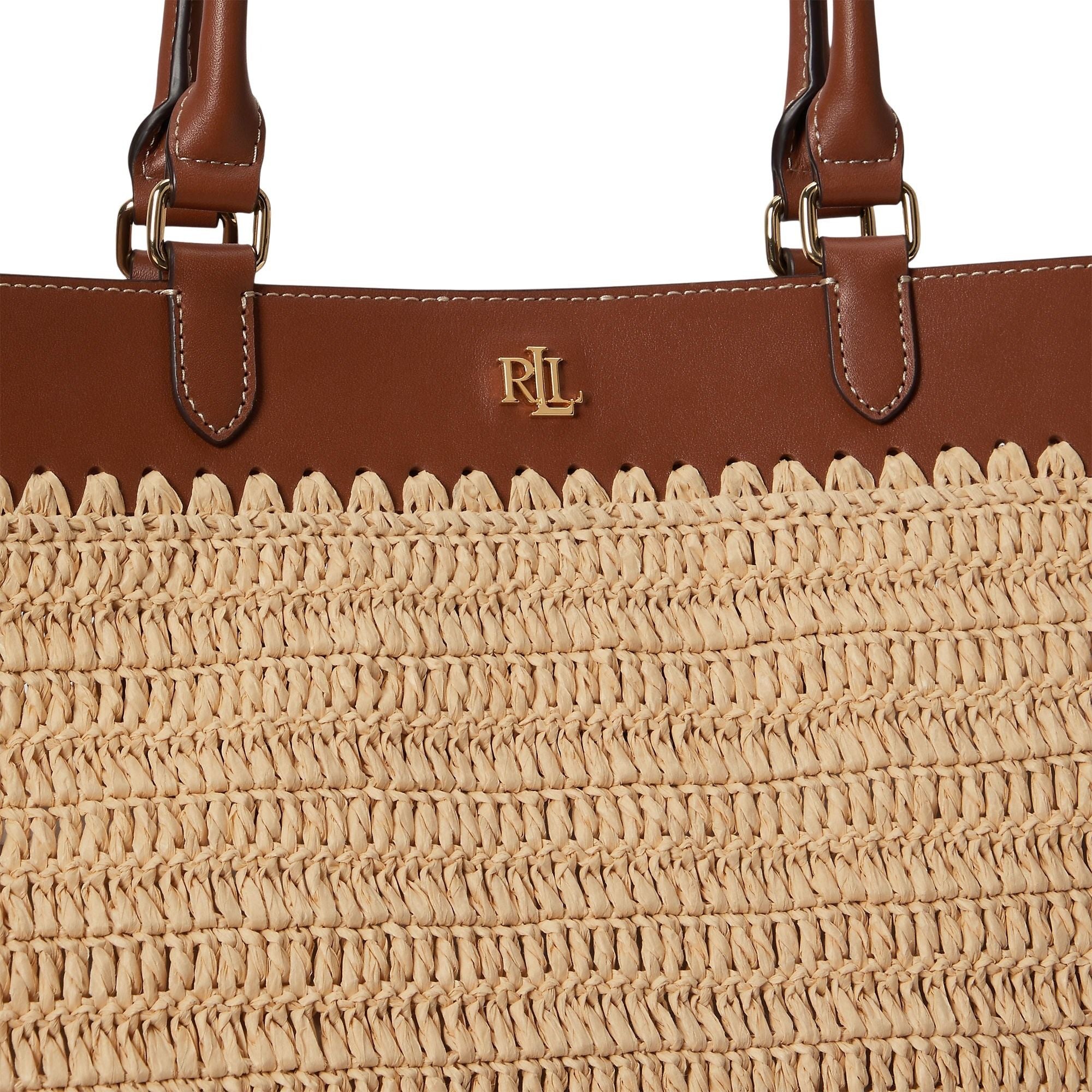 Kyla Tote Large Brown Paper Straw Bag