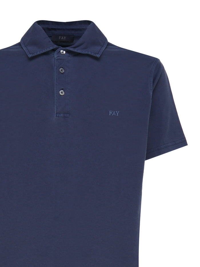 Fay T-Shirts And Polos Blue Cotton