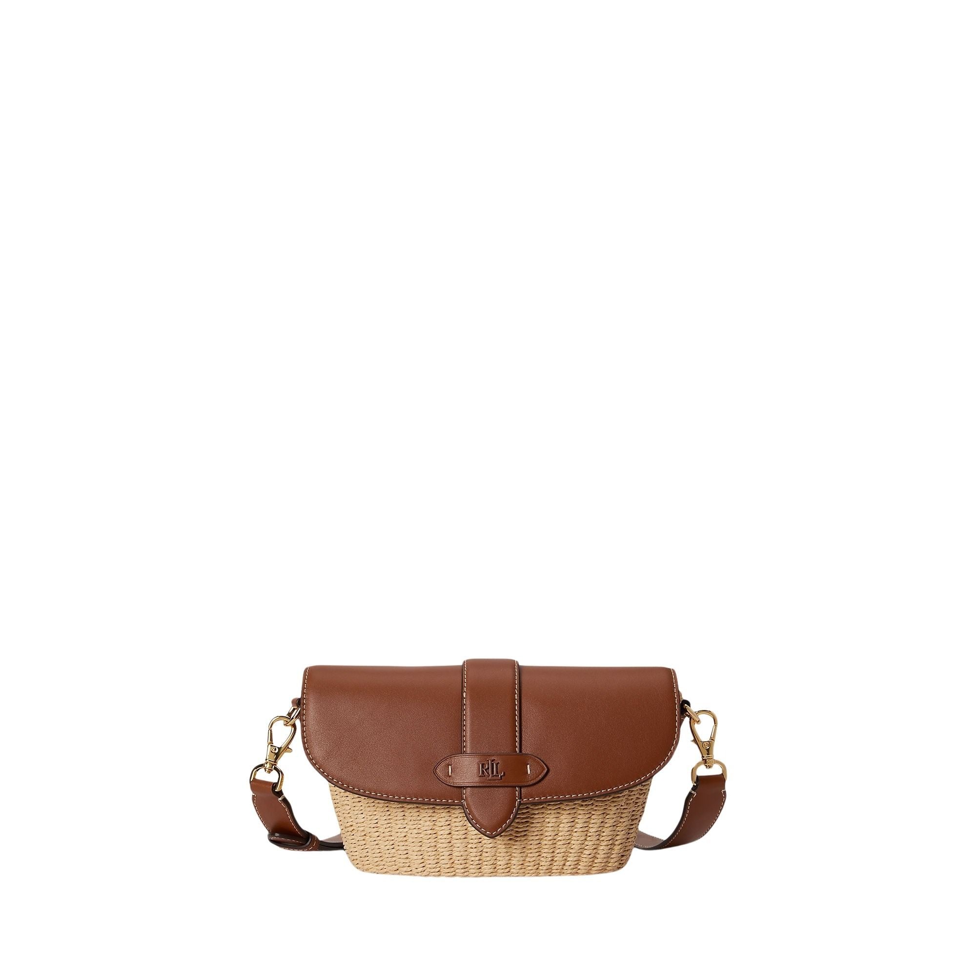 Lynden Shoulder Bag Small Brown Paper Straw