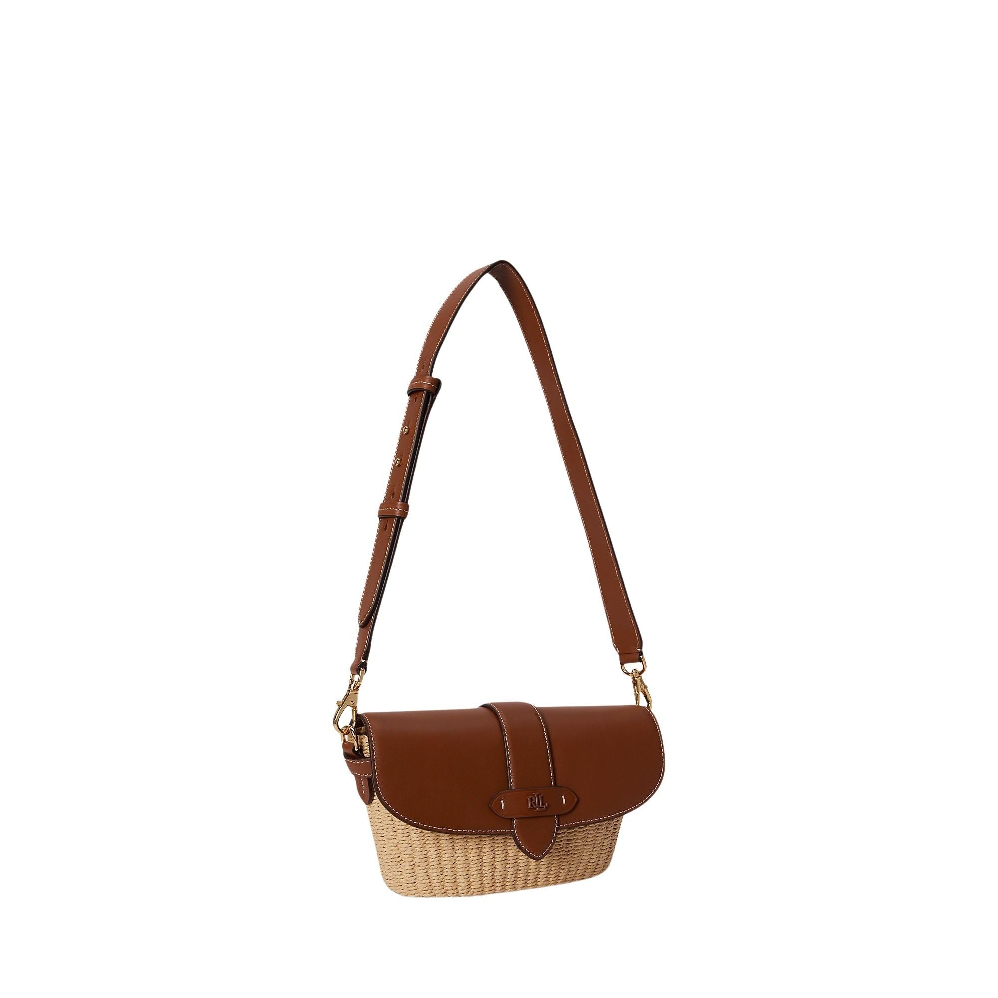 Lynden Shoulder Bag Small Brown Paper Straw