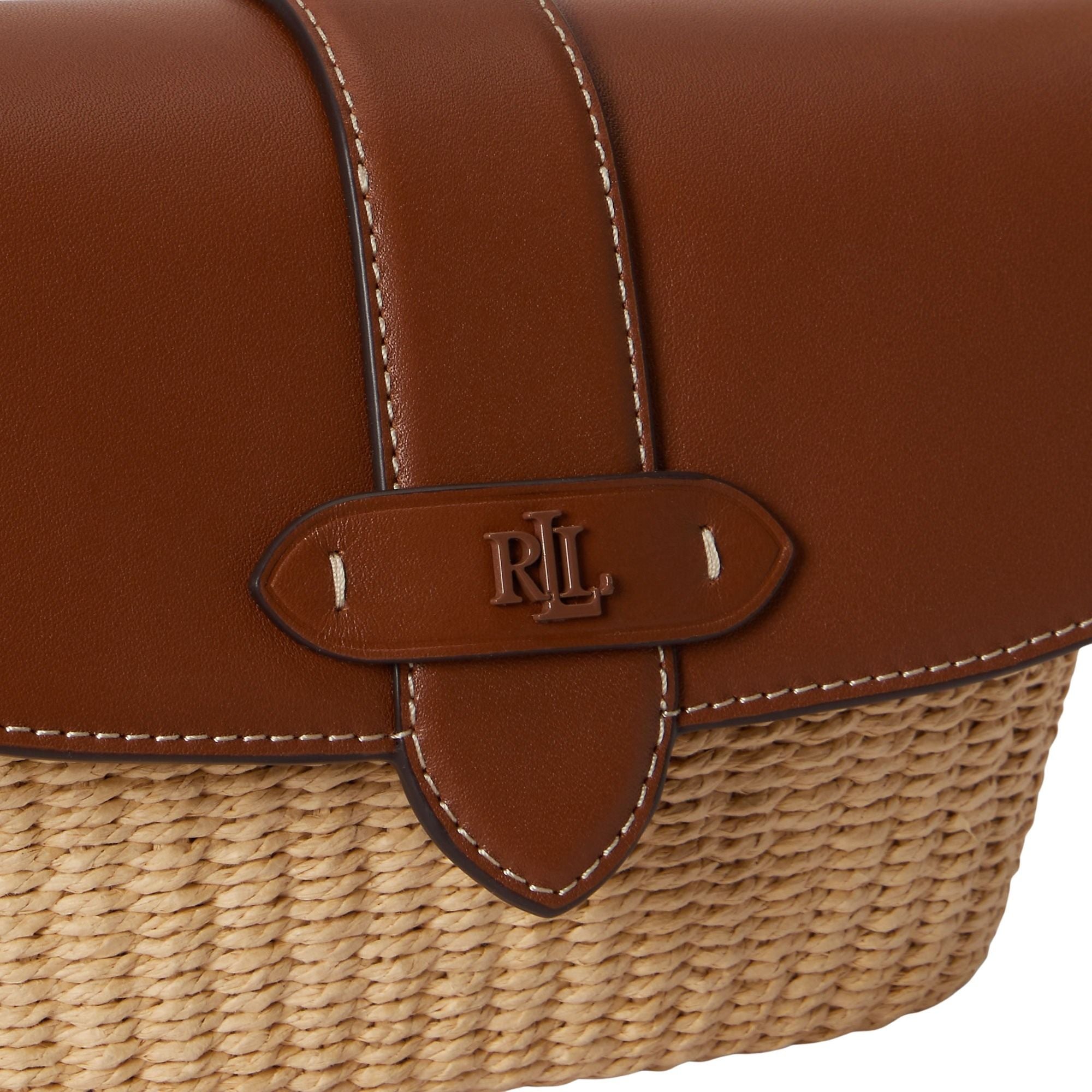 Lynden Shoulder Bag Small Brown Paper Straw