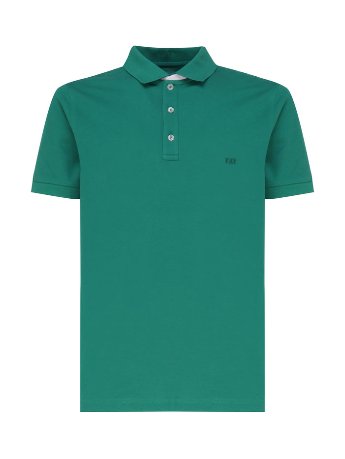 Fay T-Shirts And Polos Green Cotton