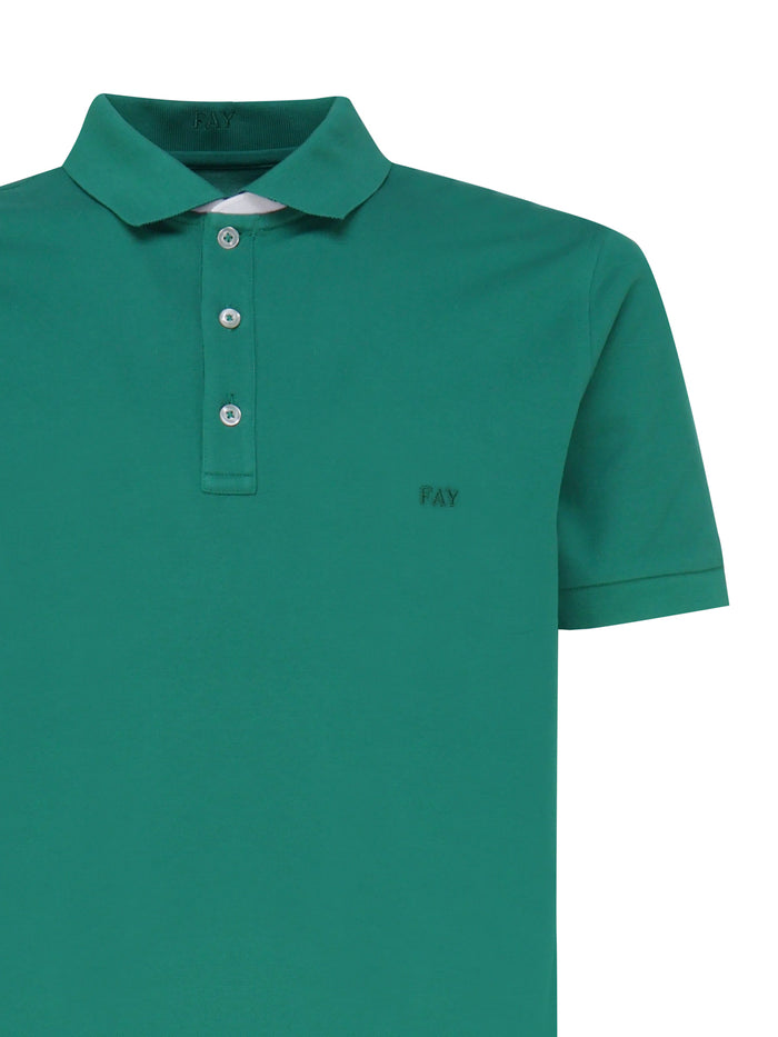 Fay T-Shirts And Polos Green Cotton