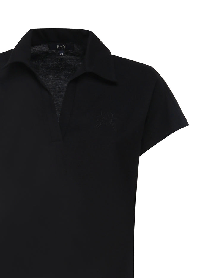 Fay T-Shirts And Polos Black Cotton