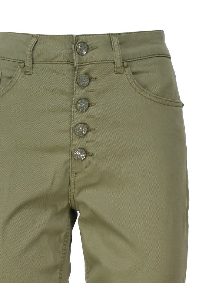 Dondup Jeans Verde Oliva Cly Co Ea
