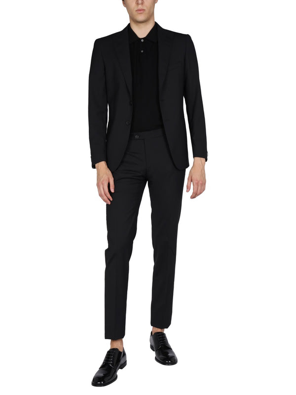 Wool Cloth Dress Black Suits