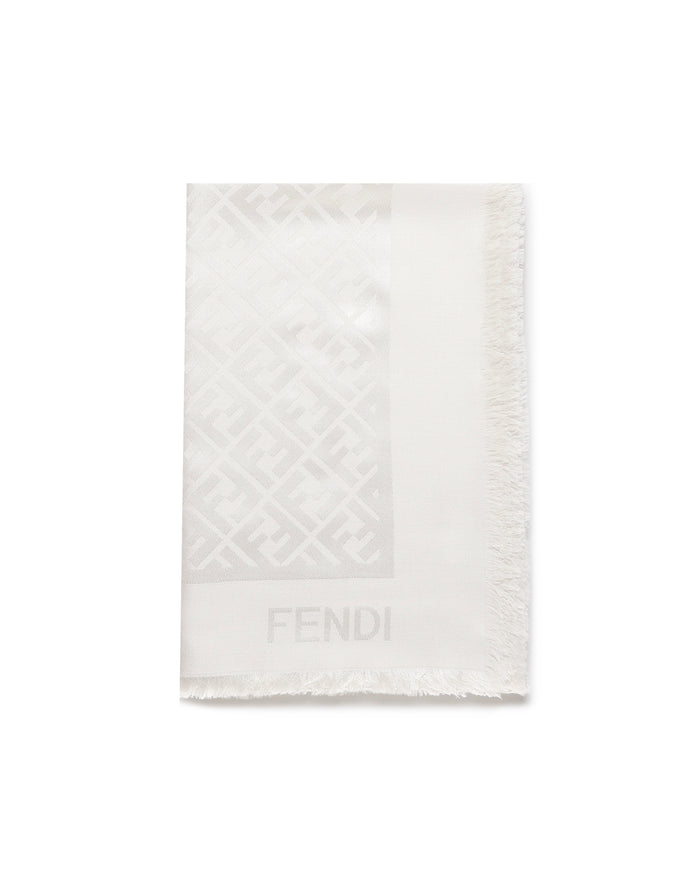 Fendi Scarfs White Silk