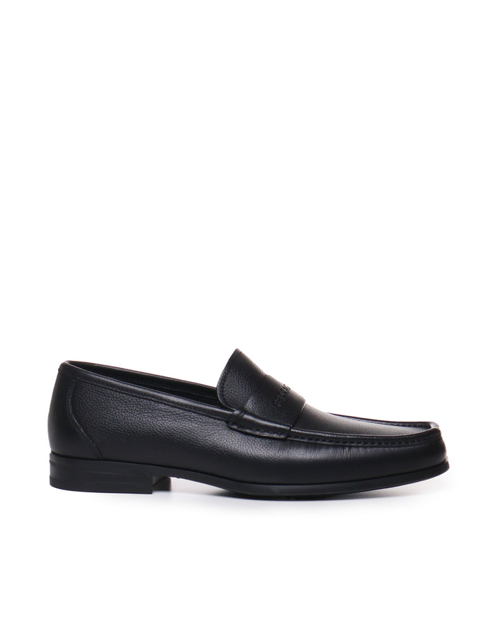 Ferragamo Flat Shoes Black Calfskin