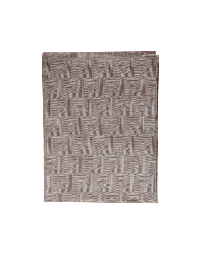 Fendi Scarfs Beige Wool