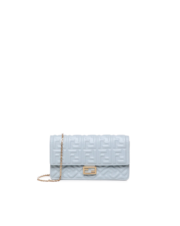Fendi Wallets Blue Lambskin