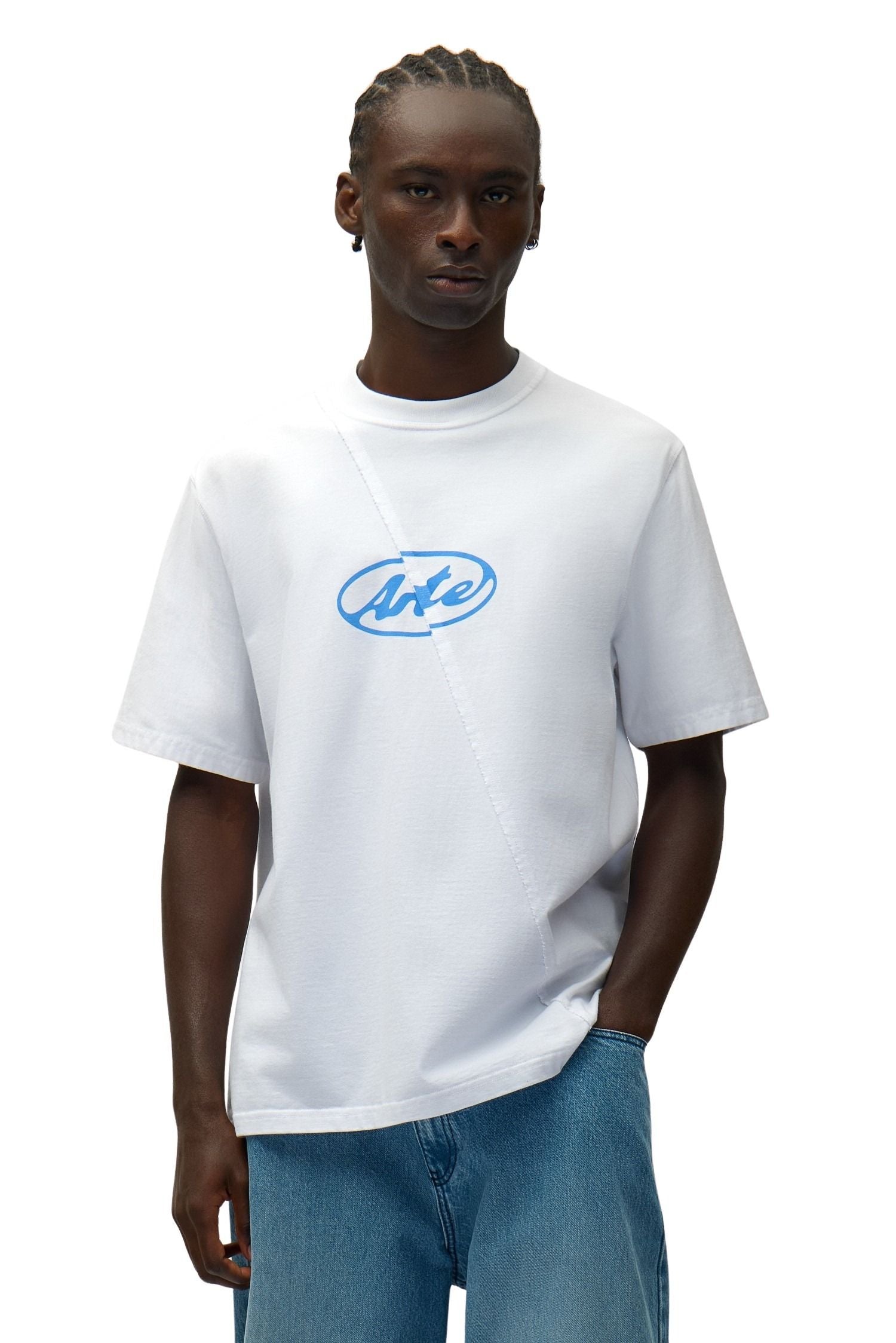 Circle Logo T-shirt White Cotton Tshirt