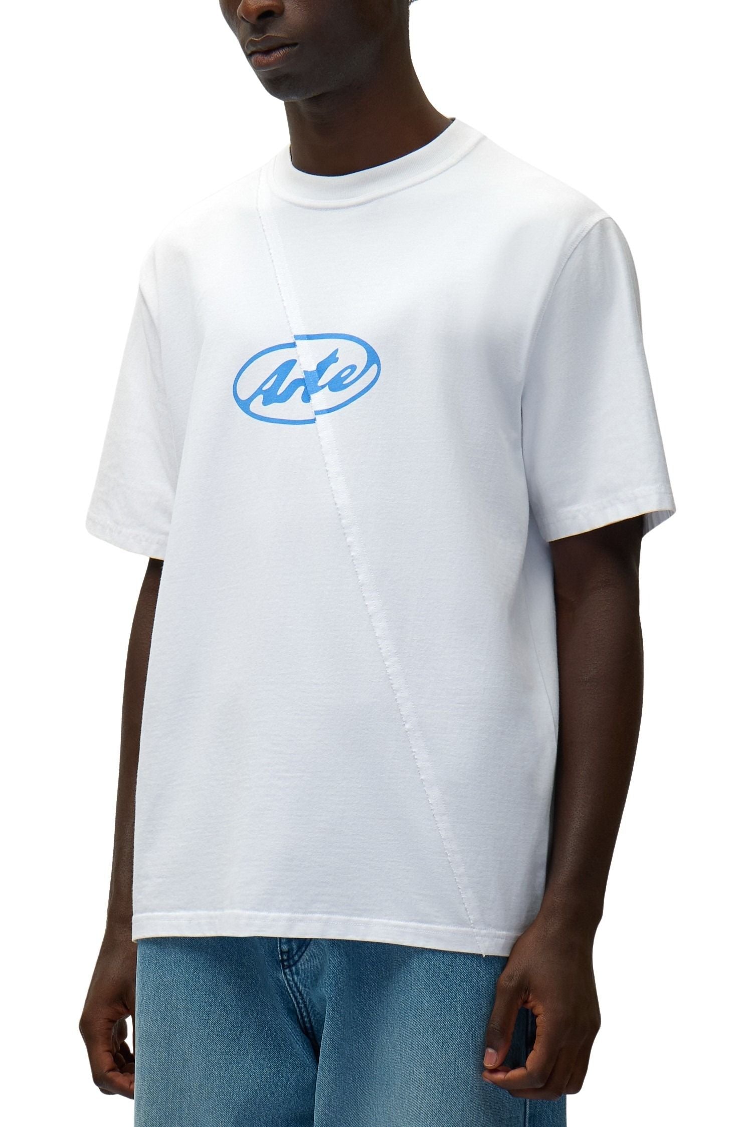 Circle Logo T-shirt White Cotton Tshirt