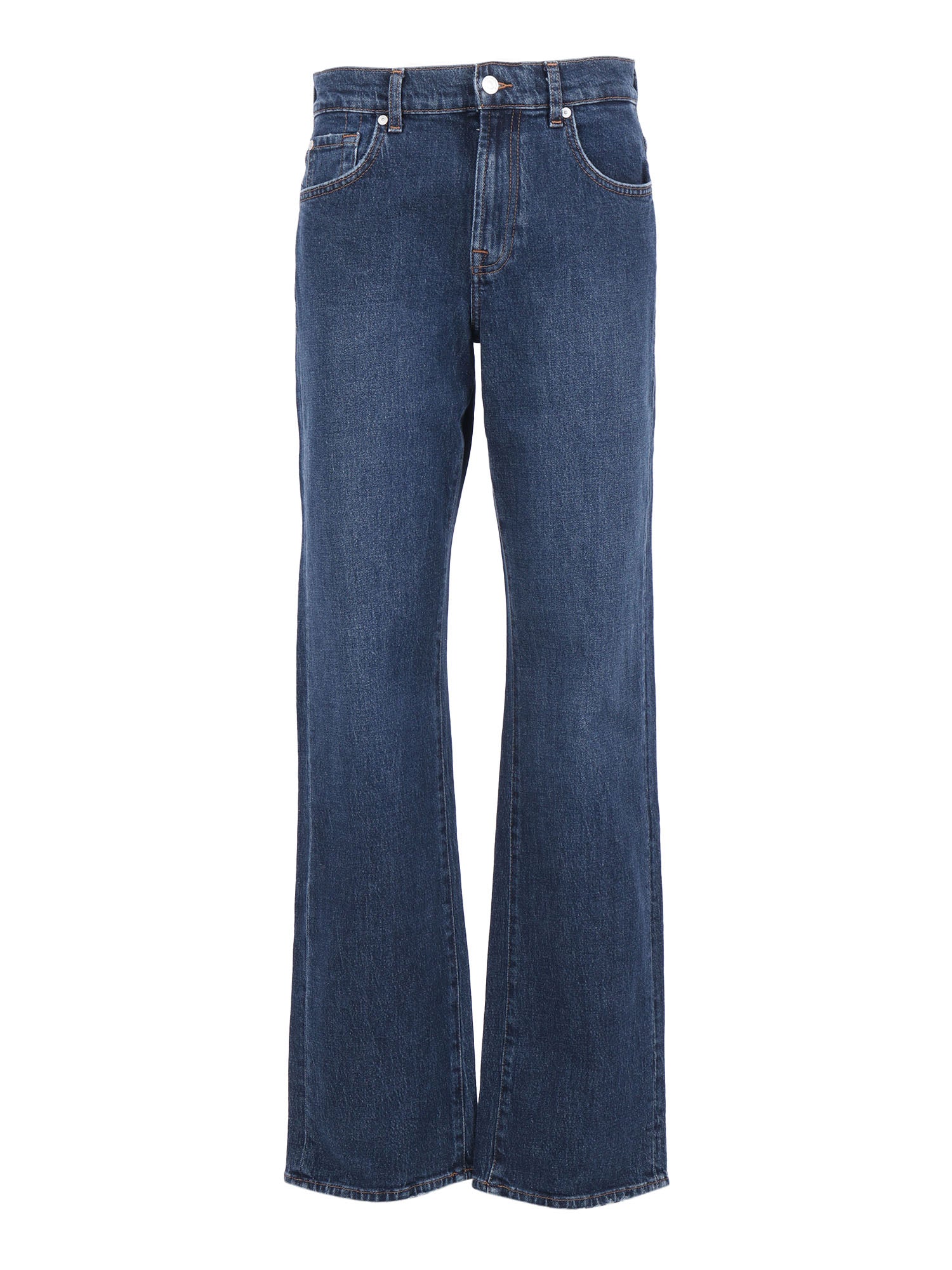TESS TROUSER Radar Blue Cotton Elastane Jean