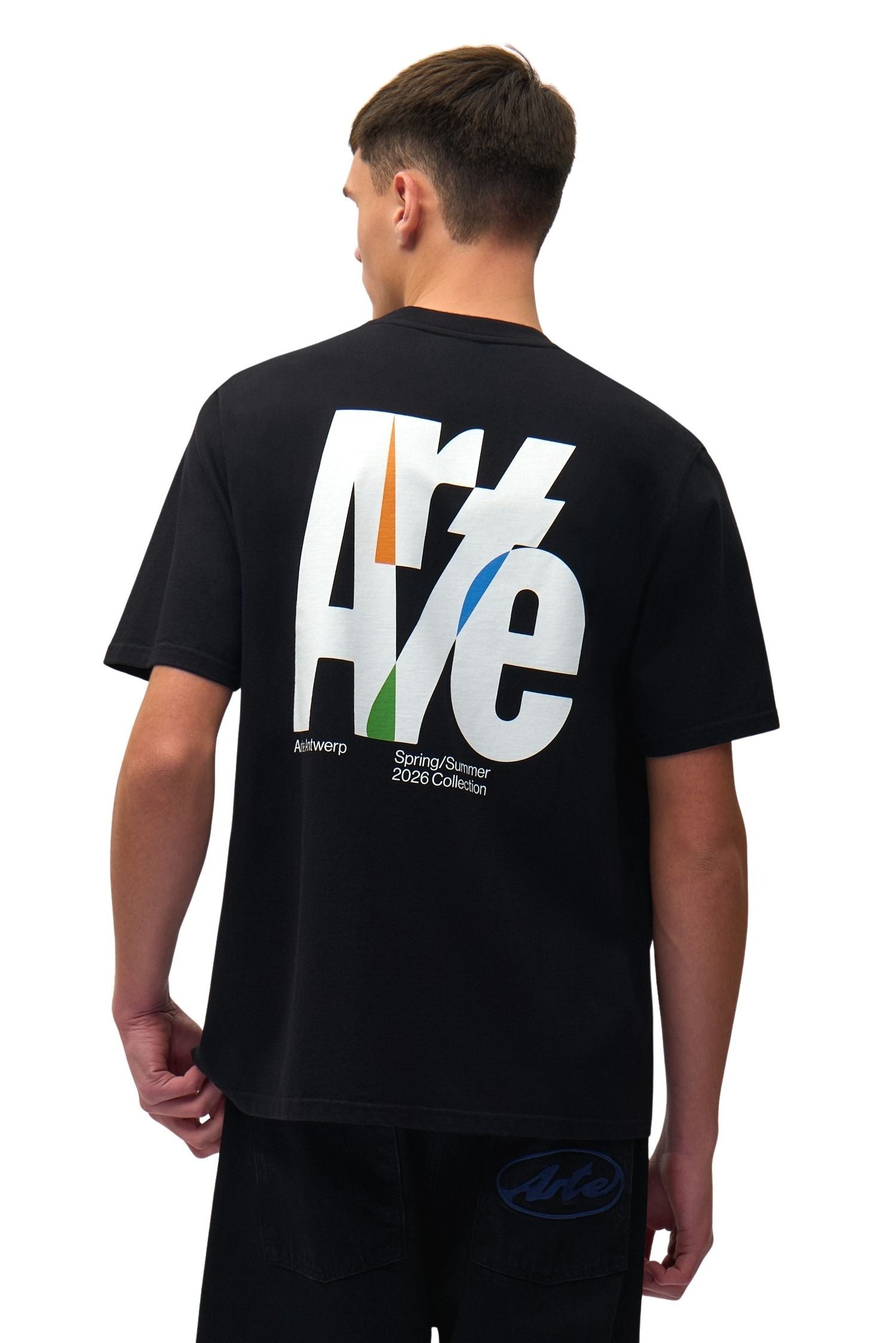 Big Logo Back T-Shirt Black Cotton Tshirt