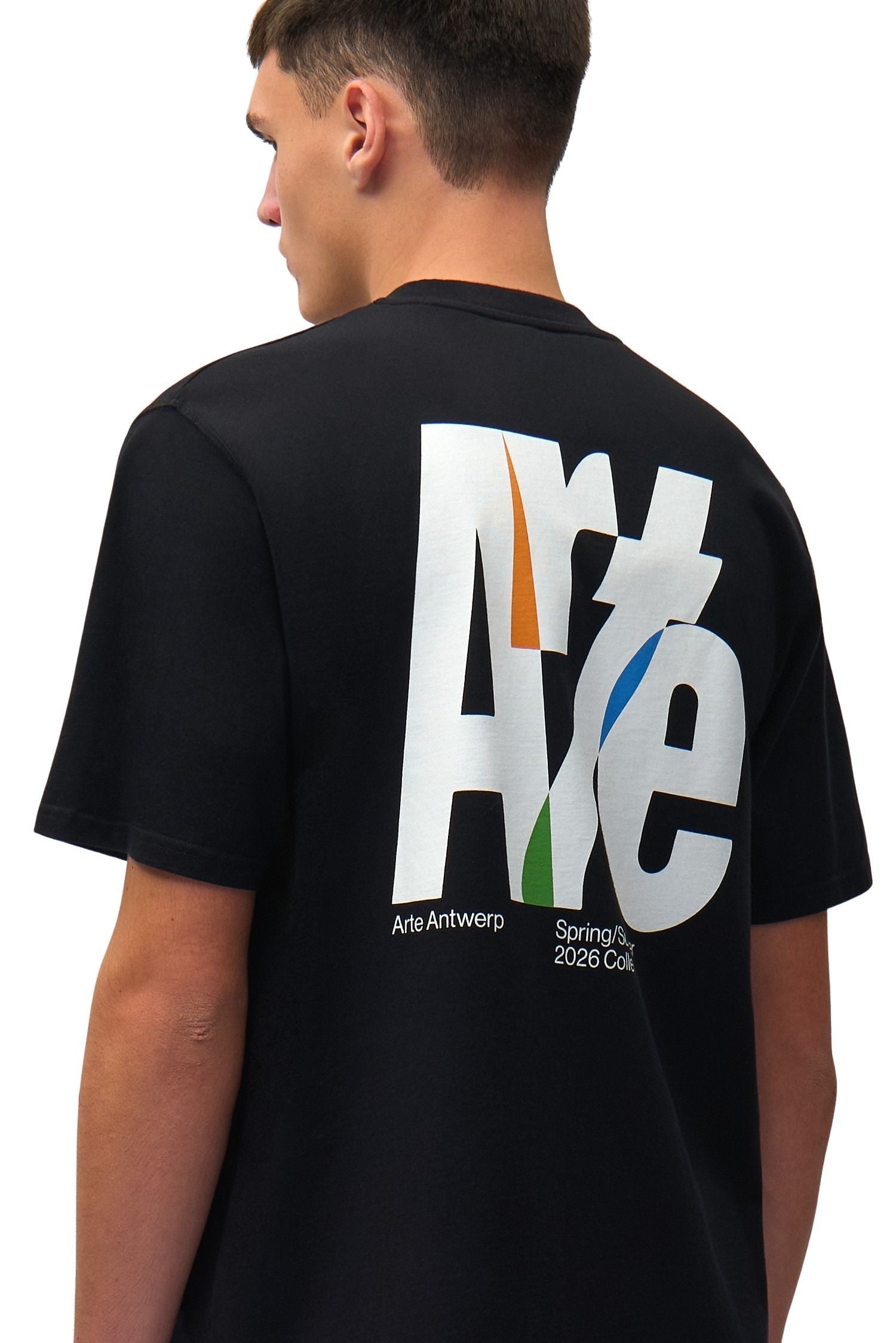 Big Logo Back T-Shirt Black Cotton Tshirt