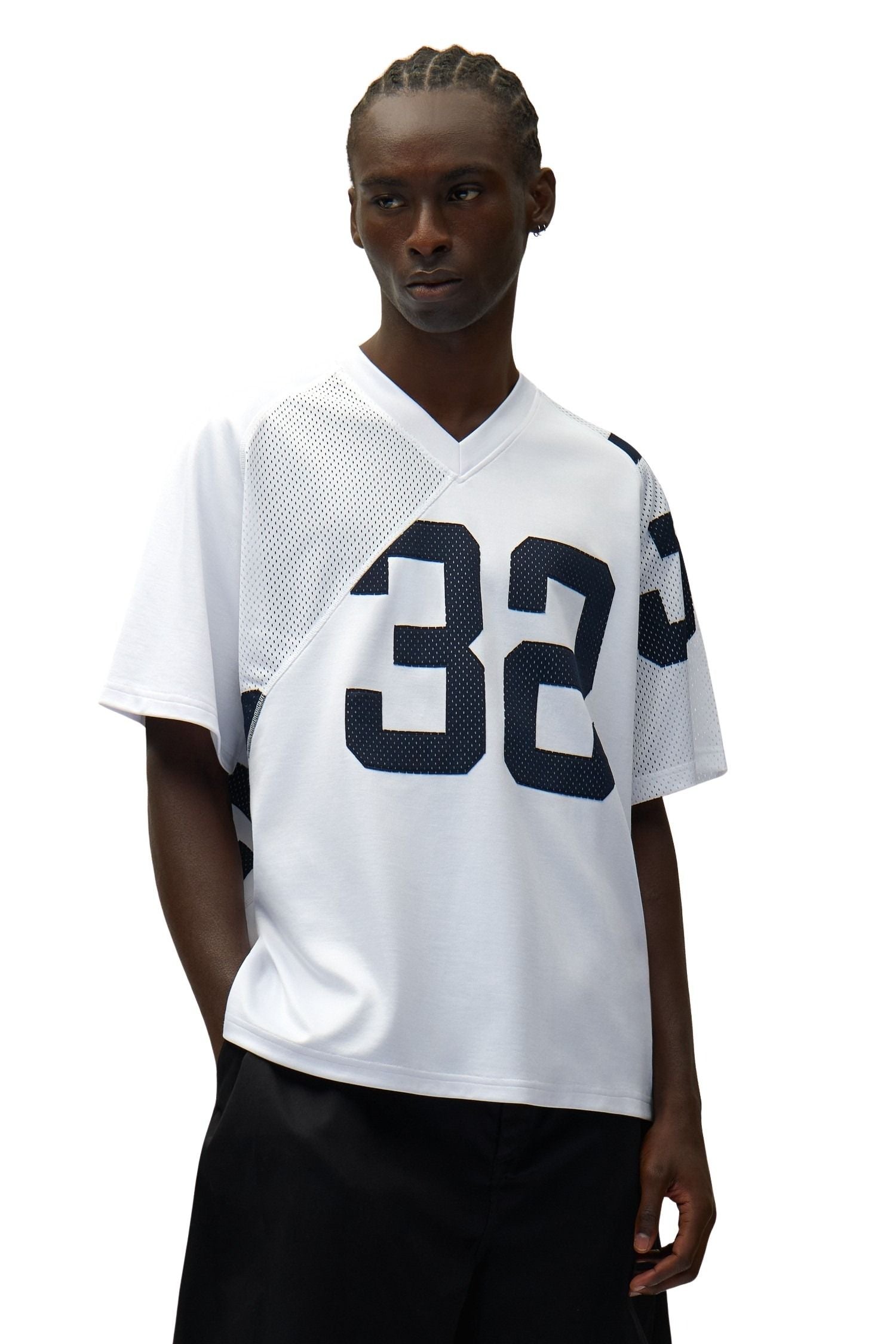 32 Jersey Blue Polyester Tshirt