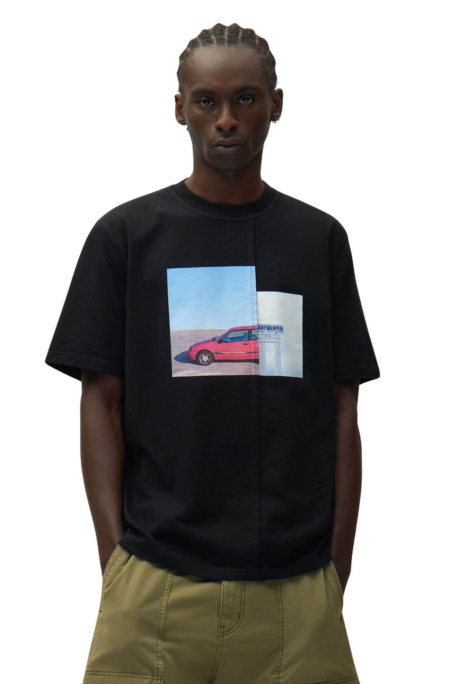 Photo T-shirt Black Cotton Tshirt