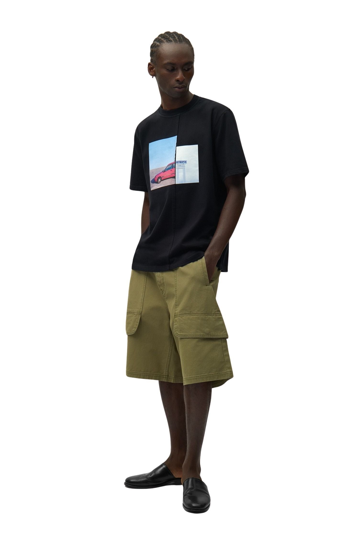 Photo T-shirt Black Cotton Tshirt
