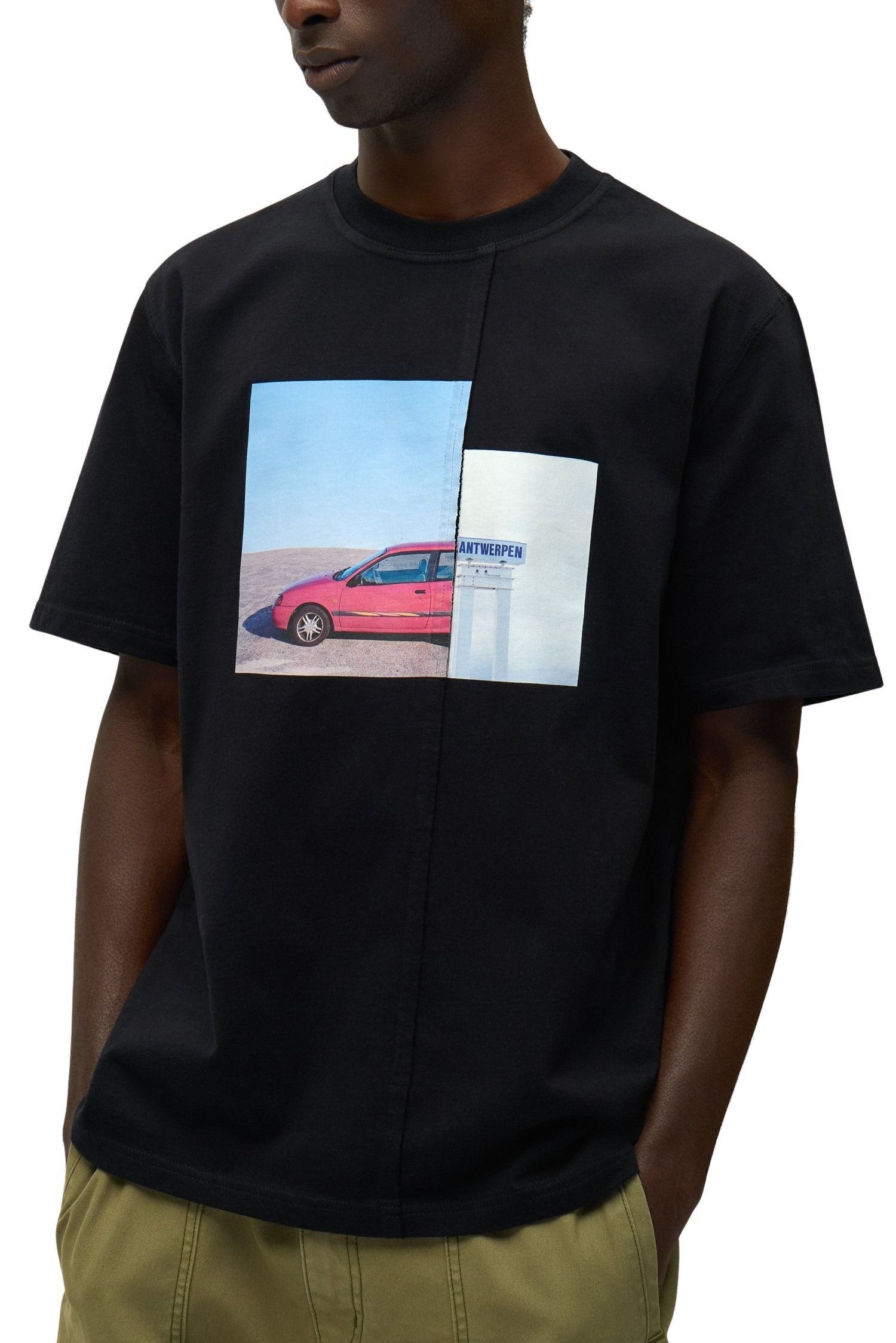 Photo T-shirt Black Cotton Tshirt