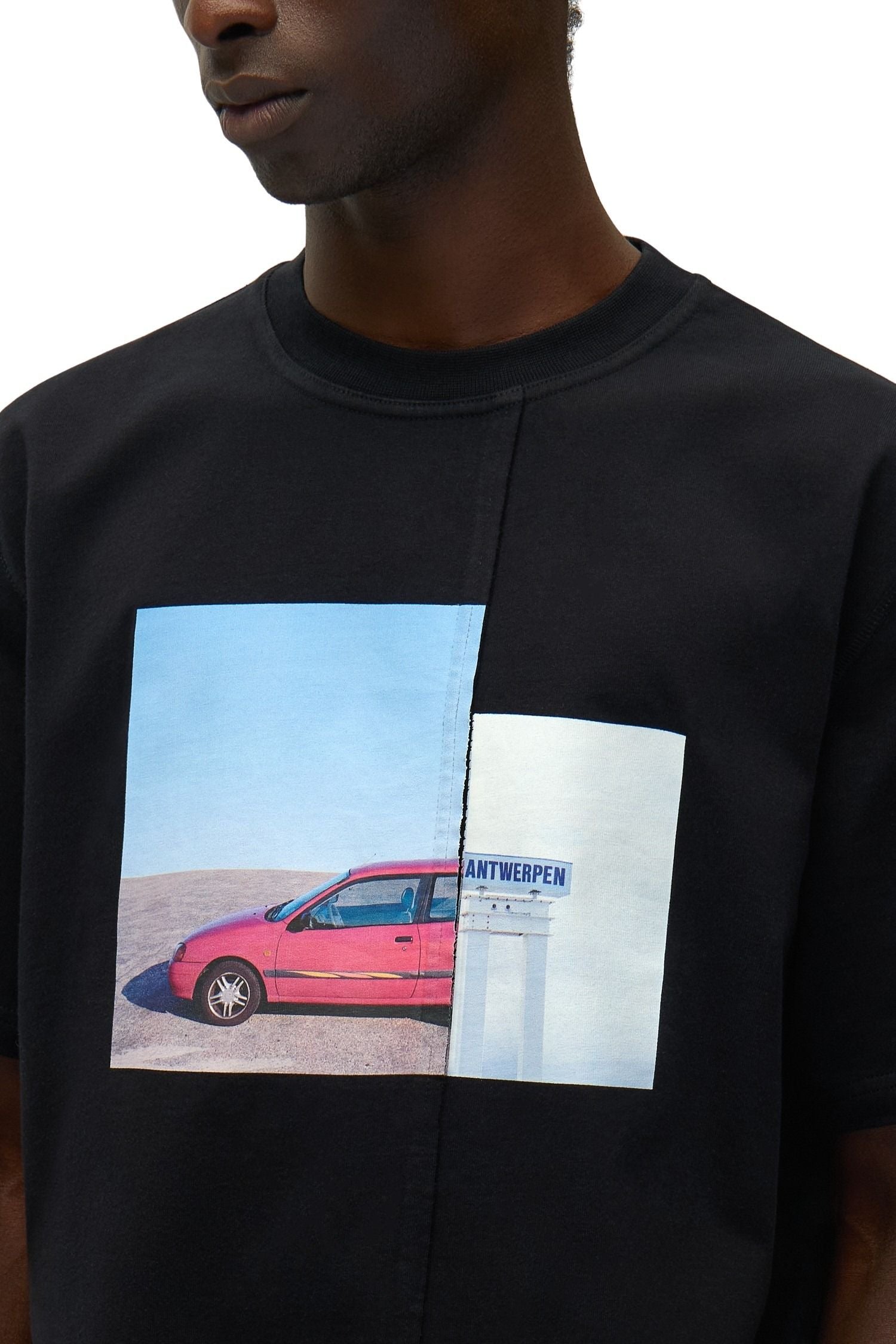 Photo T-shirt Black Cotton Tshirt