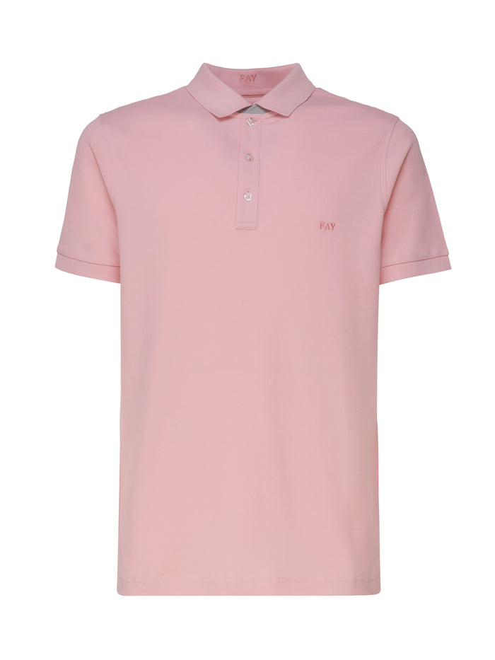 Fay T-Shirts And Polos Pink Cotton
