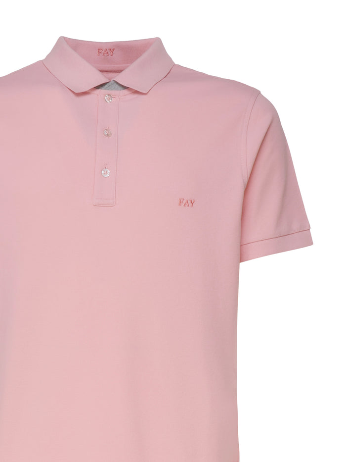 Fay T-Shirts And Polos Pink Cotton