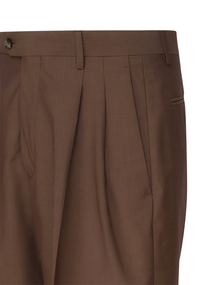 Lardini Shorts Brown Wool