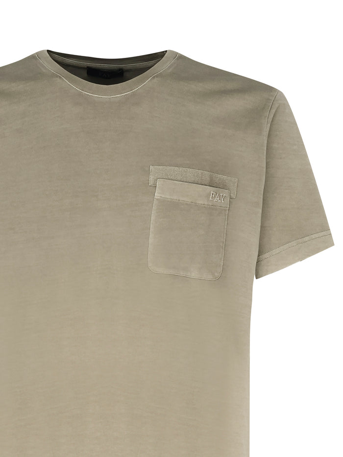 Fay T-shirts and Polos Beige Cotton