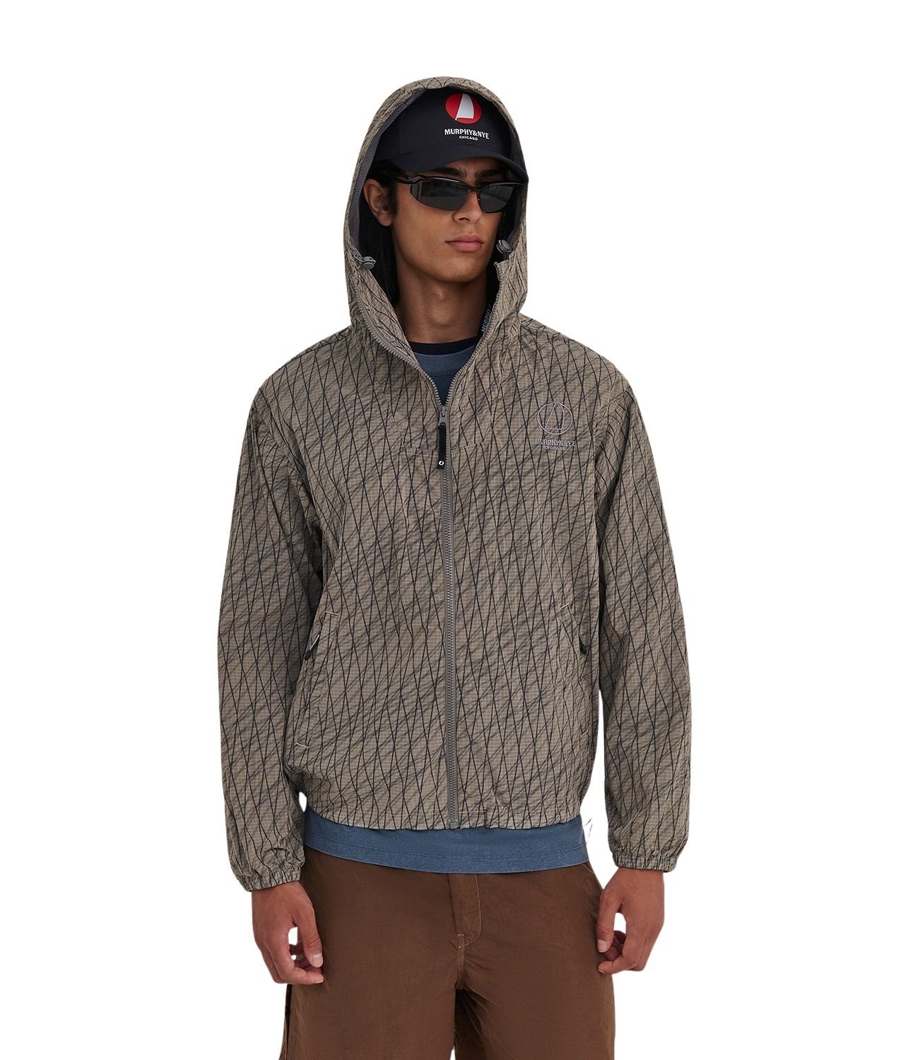Beam Jacket Brown Nylon