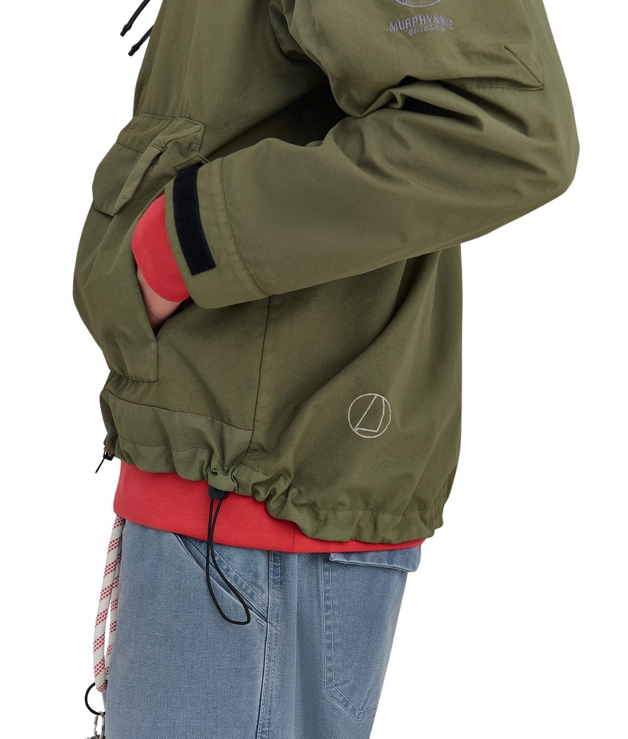 New Sheet Jacket Green Nylon Elastan