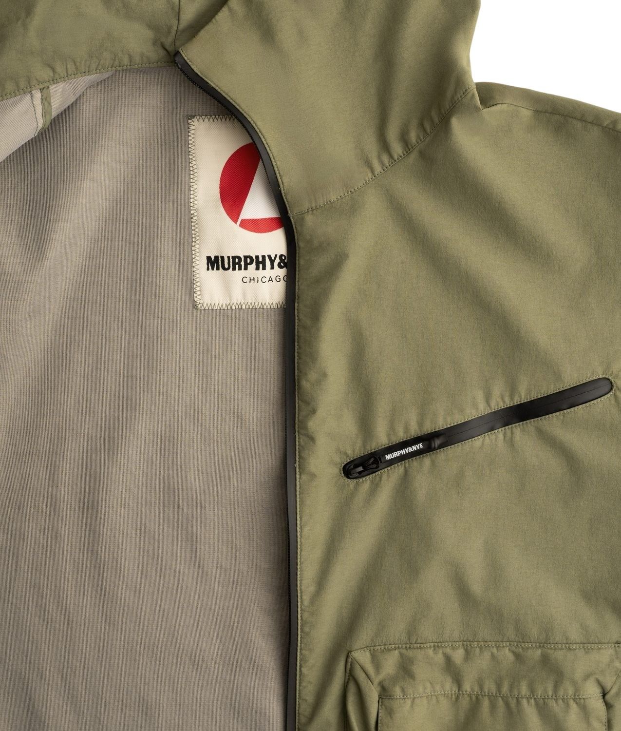 New Sheet Jacket Green Nylon Elastan