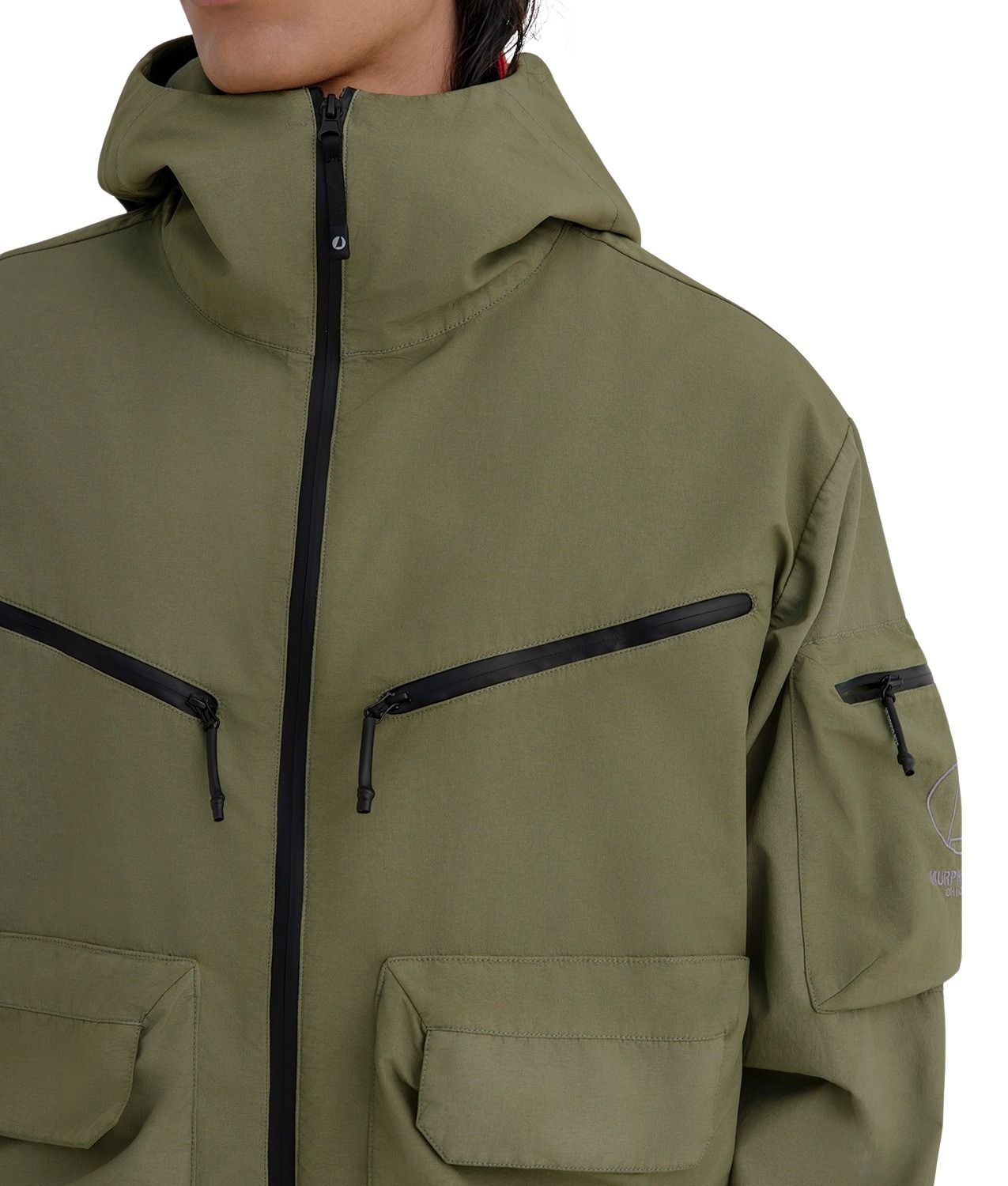New Sheet Jacket Green Nylon Elastan