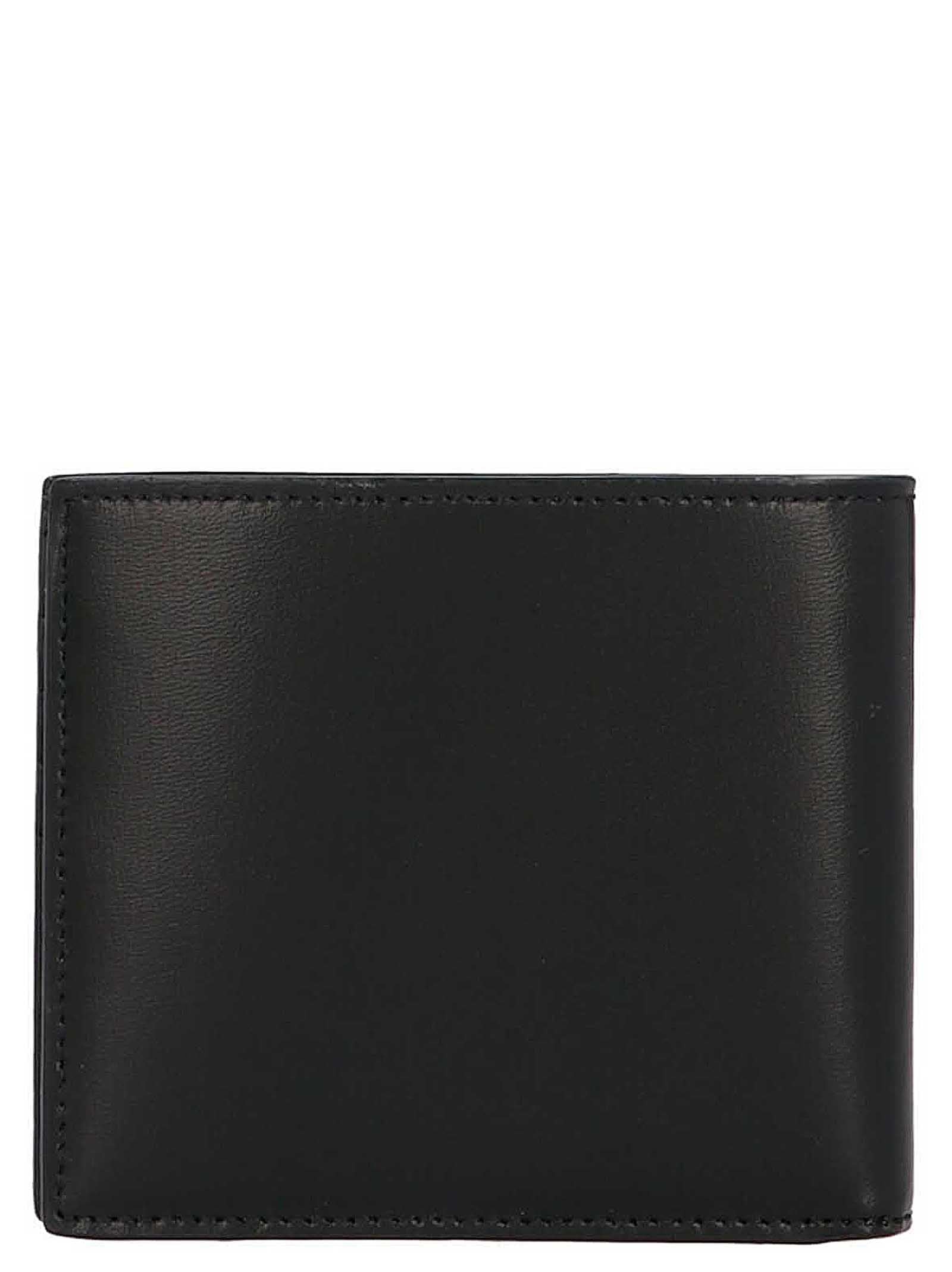 East-West wallet Black Calf Leather (bos Taurus) Wallets, Card Holders