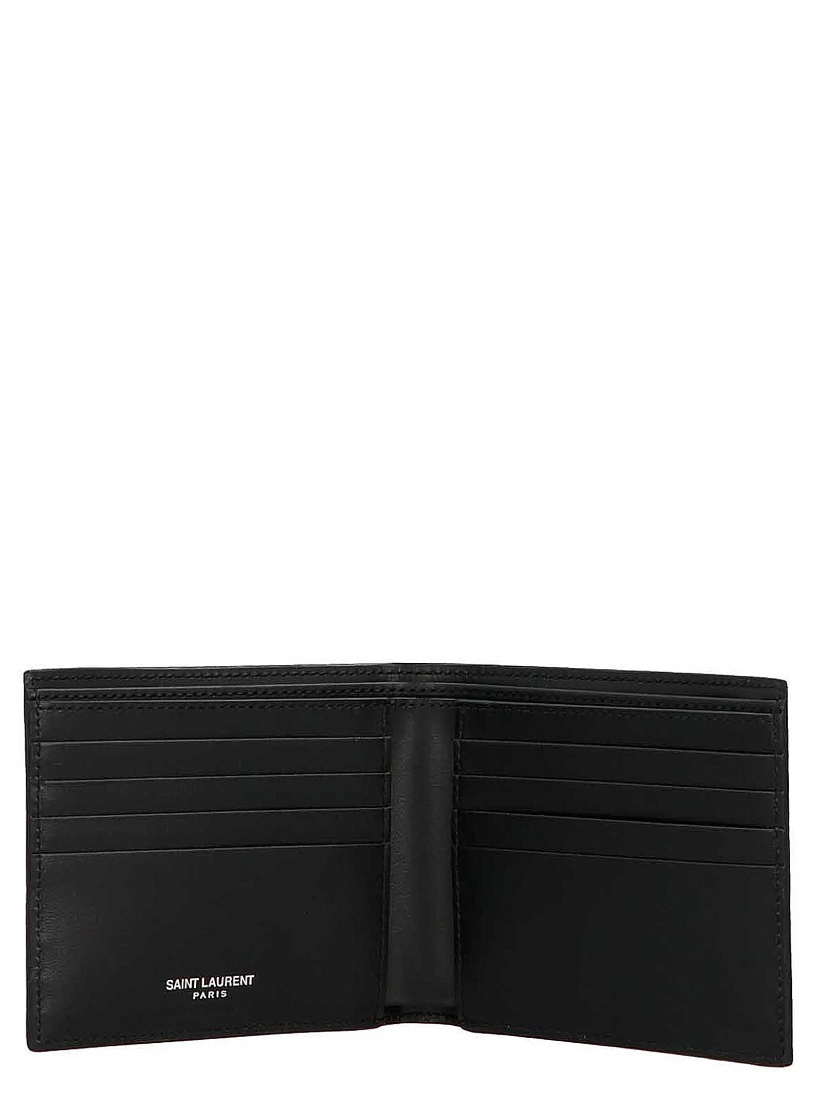 East-West wallet Black Calf Leather (bos Taurus) Wallets, Card Holders