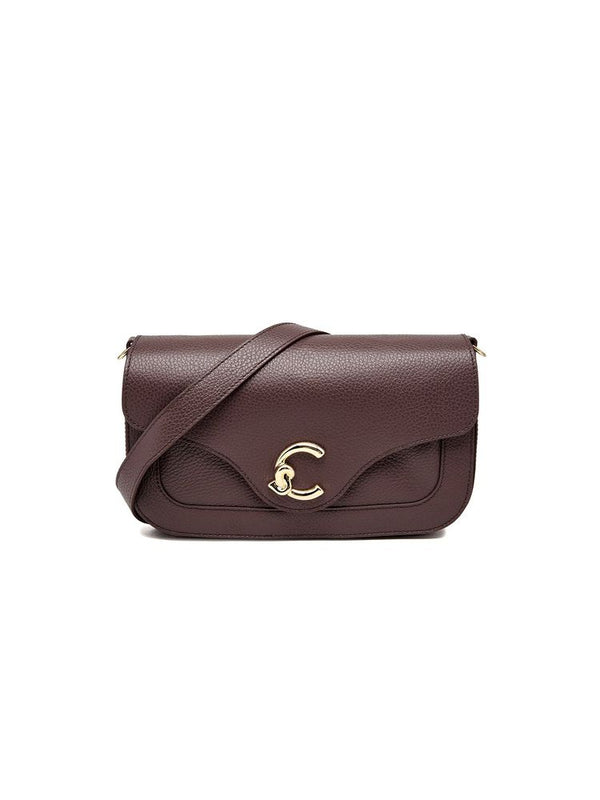 Coccinelle Shoulder Bag Berry Grained Leather / Shoulder-bags
