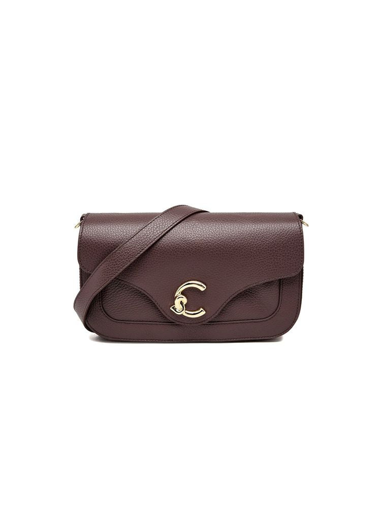 Coccinelle Shoulder Bag Berry Grained Leather / Shoulder-bags