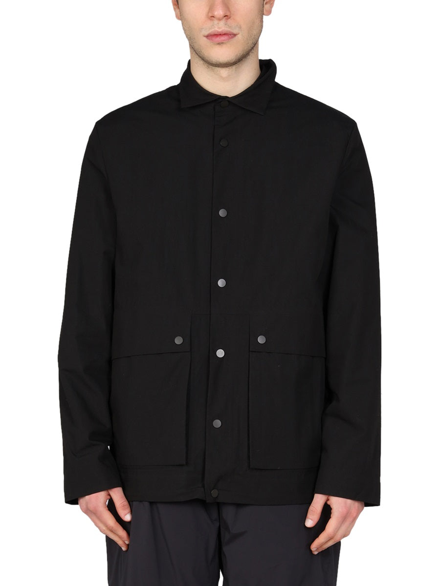 Cotton And Nylon Jacket Black