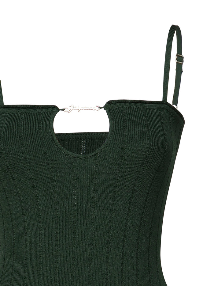 Jacquemus Dresses Green Viscose Polyester