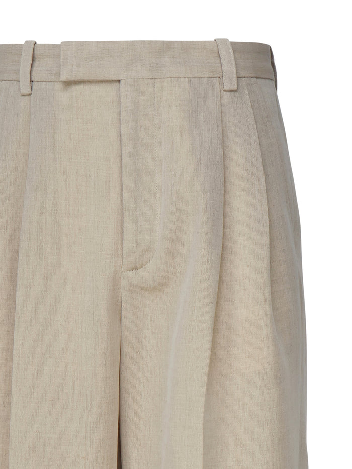 Jacquemus Trousers Beige Cotton