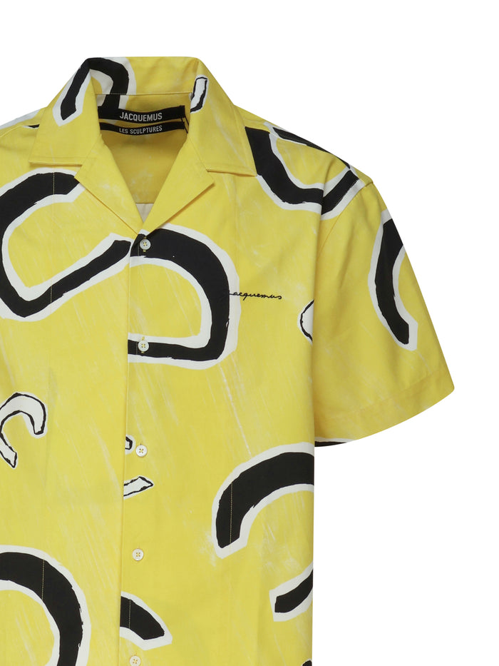 Jacquemus Shirts Yellow, Black Cotton