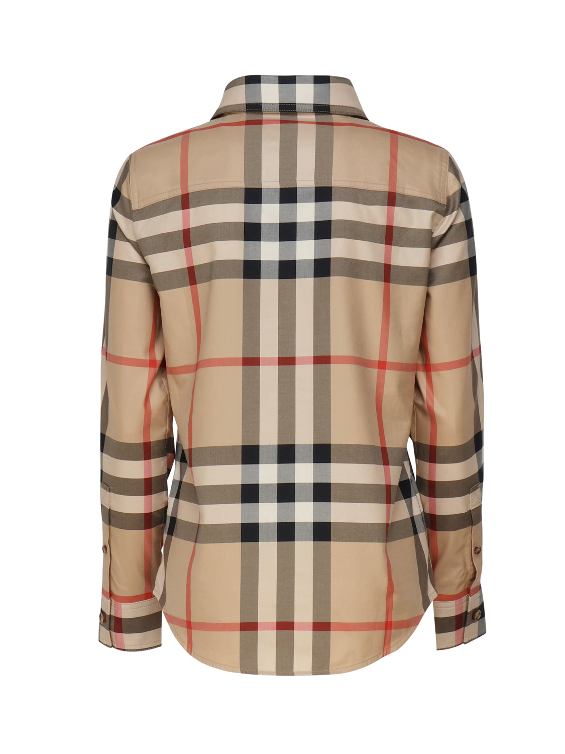 Burberry Shirts Beige Cotton