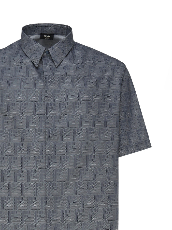 Fendi Shirts Blue Cotton