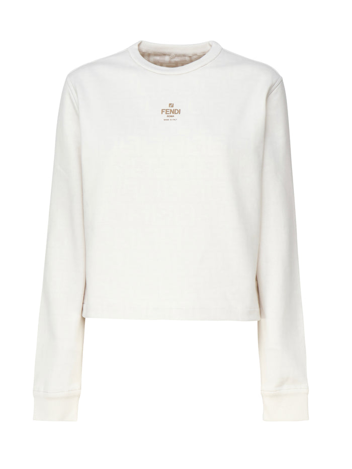 Fendi Sweaters White Cotton