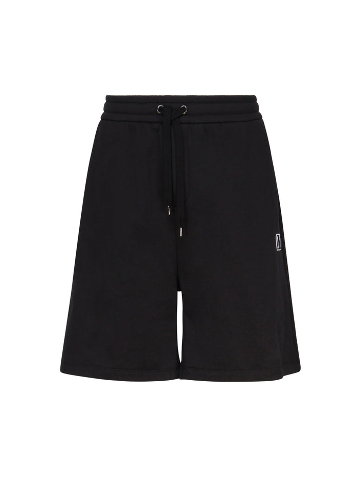Valentino Garavani Shorts Black Cotton Polyamide
