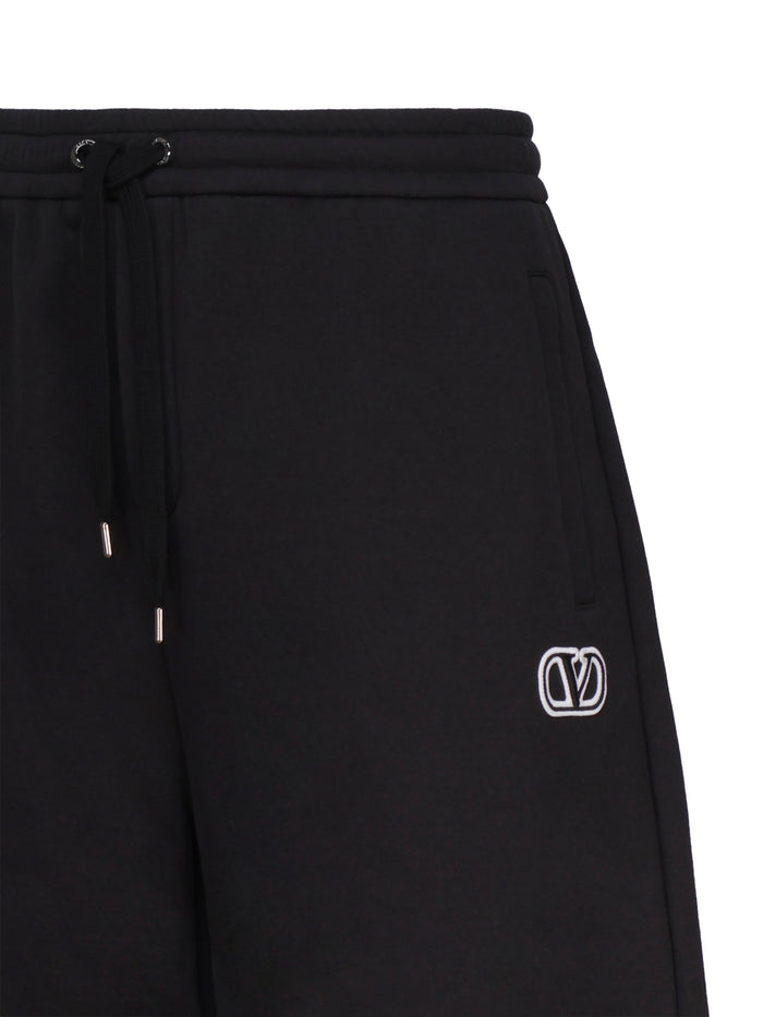 Valentino Garavani Shorts Black Cotton Polyamide