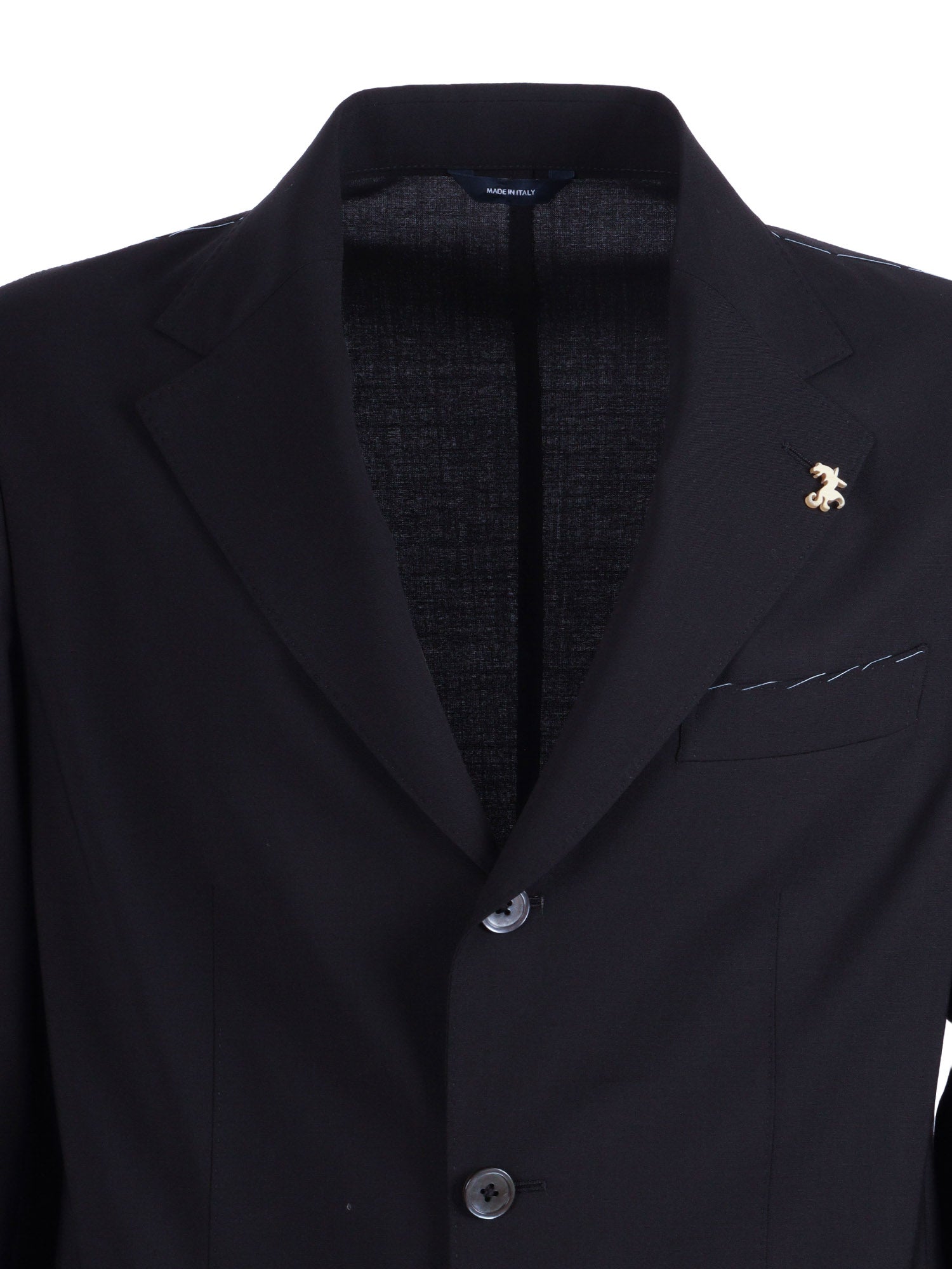 Zero Gravity Suit Black Wool Elastane Single Breasted Dress