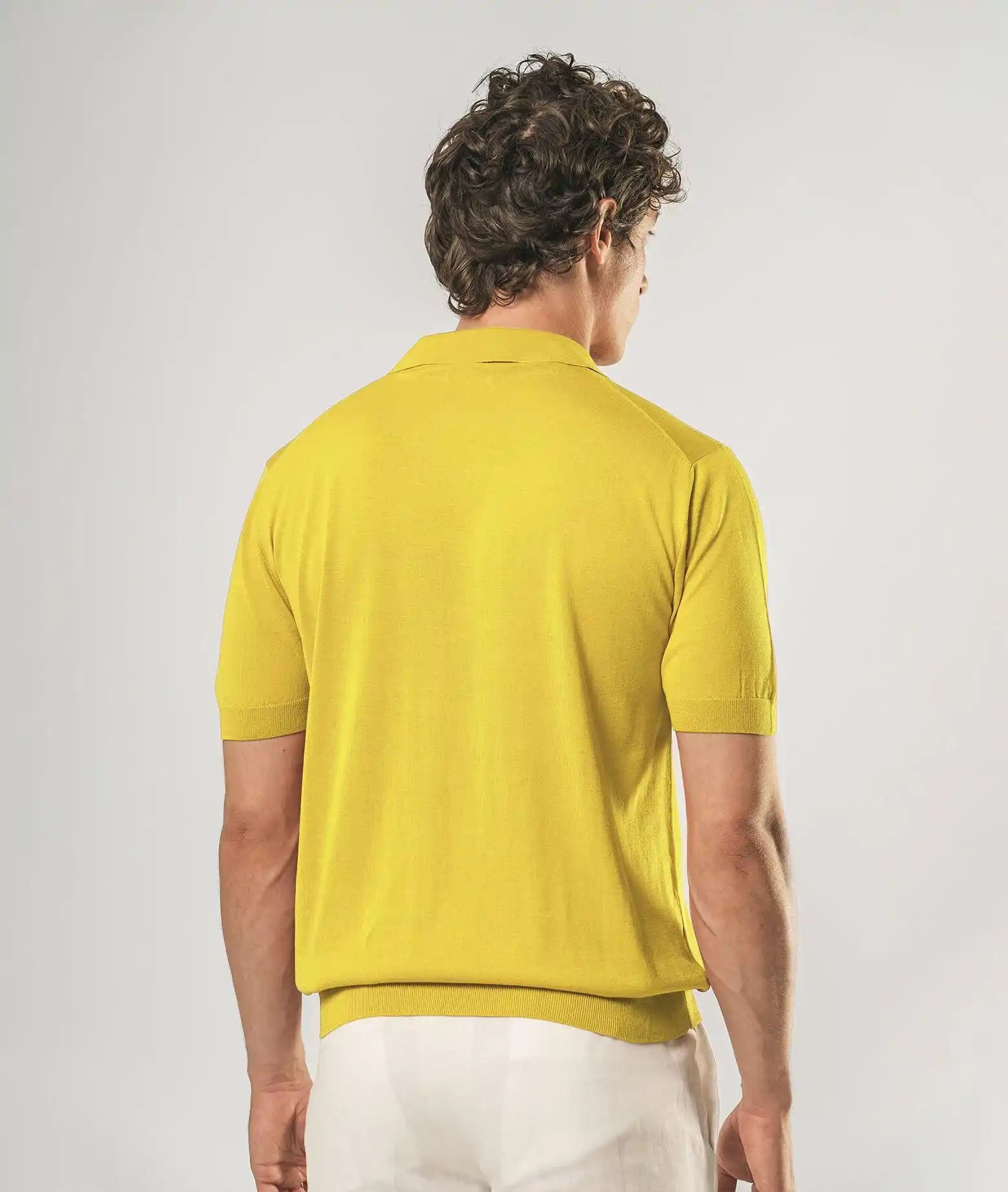 Silk Polo Tulum Yellow Basic Light Kintwear