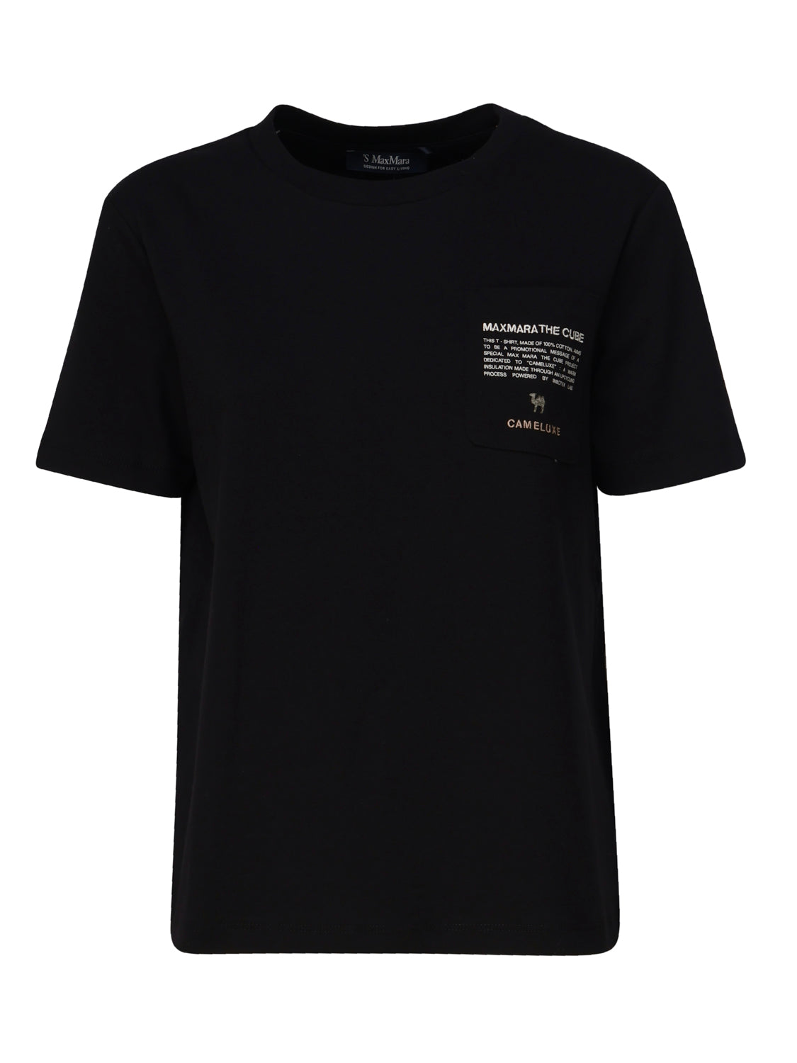 S MAX MARA T-shirts and Polos Black A Maglia Cotone