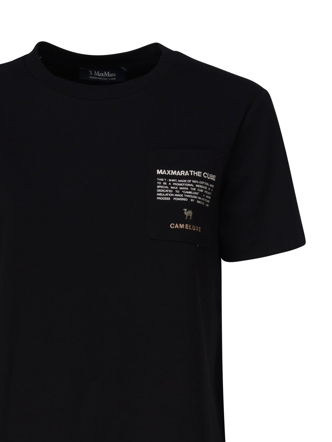 S MAX MARA T-shirts and Polos Black A Maglia Cotone
